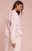 Baby Pink PLT Embossed Crew Neck Sweatshirt