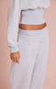 Ash Grey High Waist Straight Leg Sweatpants