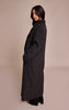 Petite Charcoal Brushed Wool Maxi Coat