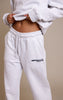Ash Grey Wide Leg Boston Usa Embroidered Sweatpants