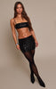 Black Sequin Mid Rise Mini Skirt