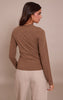 Mushroom Soft Cotton Crew Neck Longline Long Sleeve Top