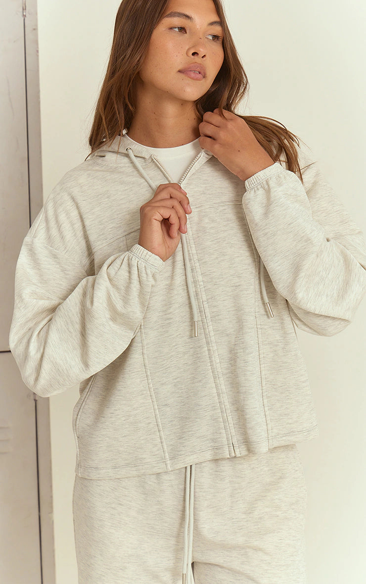 Ash Grey Super Soft Zip Hoodie