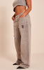 Shape Mushroom Stretch Washed Mid Rise Denim Wide Leg Jeans