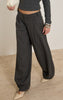 Charcoal Brushed Woven Balloon Pants
