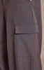 Charcoal Woven Elasticated Hem Cargos