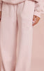 Baby Pink PLT Embossed Wide Leg Sweatpants