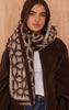 Chocolate Jacquard Soft Touch Scarf