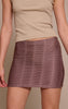 Mushroom Textured Jersey Mini Skirt