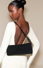 Black Micro Beaded Shoulder Bag