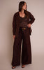 Brown Peached Gold Double Belted Pants