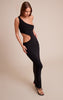 Black Slinky Cut Out Bodycon Maxi Dress