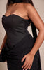 Shape Black Drape Scarf Detail Mini Dress