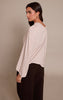 Sand Asymmetric Slouchy Long Sleeve Top