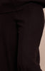 Petite Black Soft Touch Pintuck Wide Leg Sweatpants