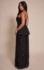 Shape Black Bandeau Lace Insert Maxi Dress