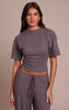 Charcoal Grey Soft Touch Boxy T Shirt