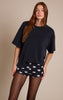 Black Polka Dot Hot Pants