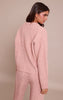 Pink Cable Knit Button Through Cardigan