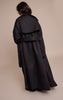 Petite Black Tie Waist Trench Coat