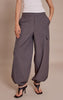 Charcoal Woven Elasticated Hem Cargos