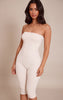 Petite Cream Contour Jersey Bandeau Capri Catsuit