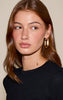 Gold Tubular Chunky Hoop Earrings