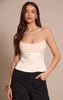 Cream Chiffon Bust Bandeau Corset