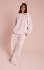 Baby Pink PLT Embossed Crew Neck Sweatshirt