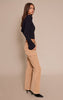 Sand Faux Suede Flared Pants
