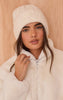 PrettyLittleThing Cream Cable Knit Beanie