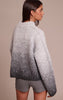 Grey Ombre Crew Neck Knitted Sweater