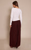 Chocolate Lightweight Chiffon Balloon Pants