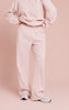 Baby Pink PLT Embossed Wide Leg Sweatpants