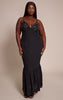 Plus Black Embellished Detail Maxi Dress
