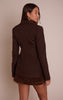 Chocolate Cinch Hip Blazer