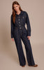Indigo Contrast Stitch Long Sleeve Denim Jumpsuit