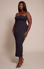 Plus Black Sculpt Bandeau Maxi Dress