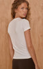 White Seamless Logo Gym Long Top
