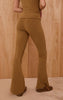Tan Melange Soft Cotton Yoga Pant