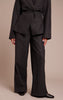 Charcoal Grey Brushed Pinstripe Pants